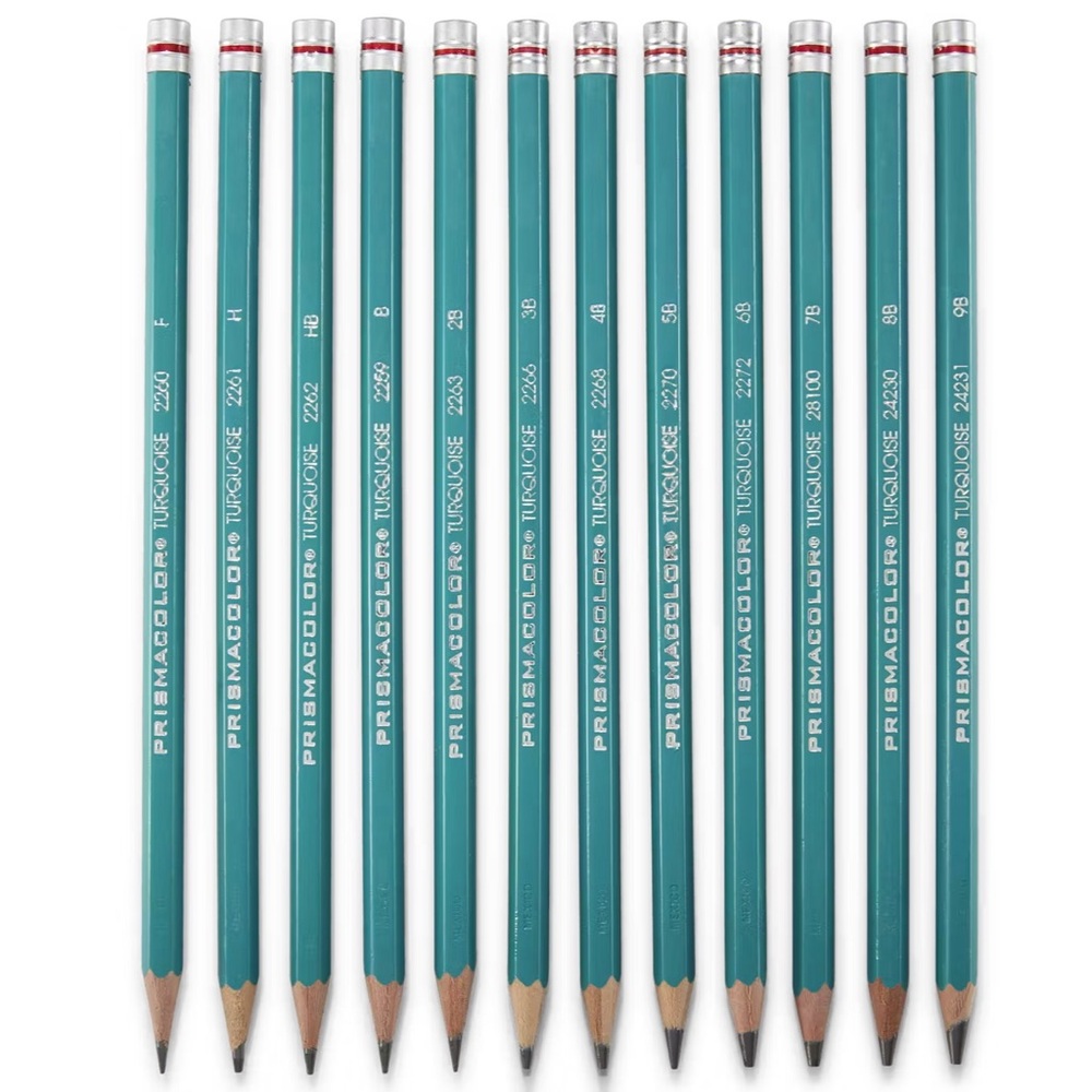 Prismacolor Turquoise Graphite 17 Wooden Pencil Set